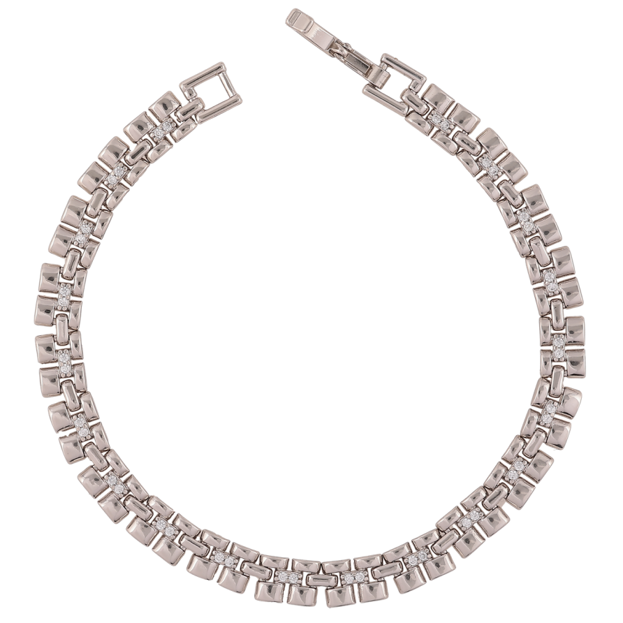 Браслет Xuping Родий Декоративный браслетный орнамент размер 19.5см х 6мм фото №1 Браслет Xuping Родий Декоративный браслетный орнамент размер 19.5см х 6мм фото №1