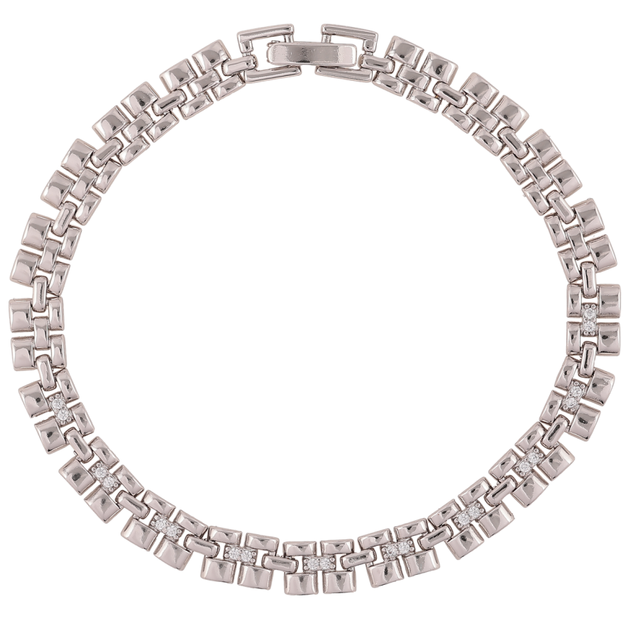 Браслет Xuping Родий Декоративный браслетный орнамент размер 19см х 6мм фото №1 Браслет Xuping Родий Декоративный браслетный орнамент размер 19см х 6мм фото №1