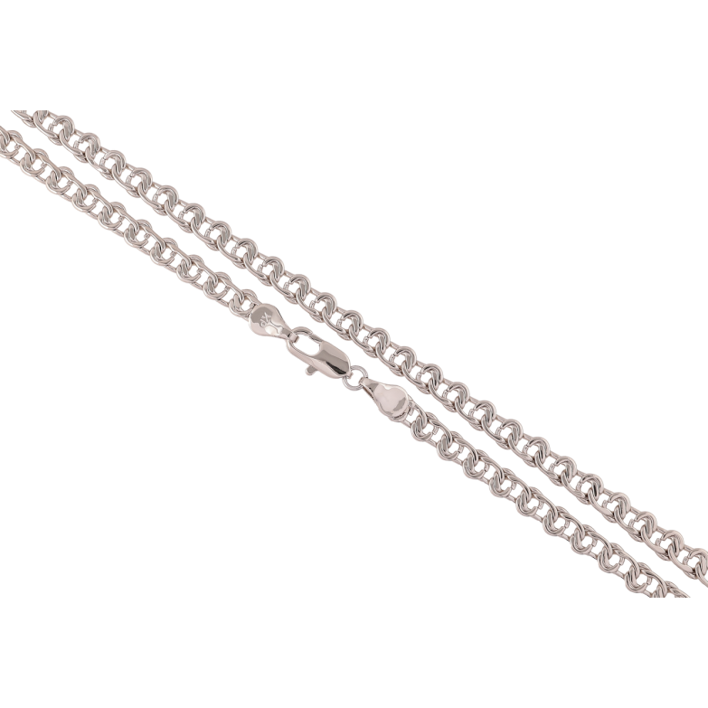 Ланцюжок Xuping Родій «Плетіння Вузол» довжина 59см х 5мм фото №2 Ланцюжок Xuping Родій «Плетіння Вузол» довжина 59см х 5мм фото №2