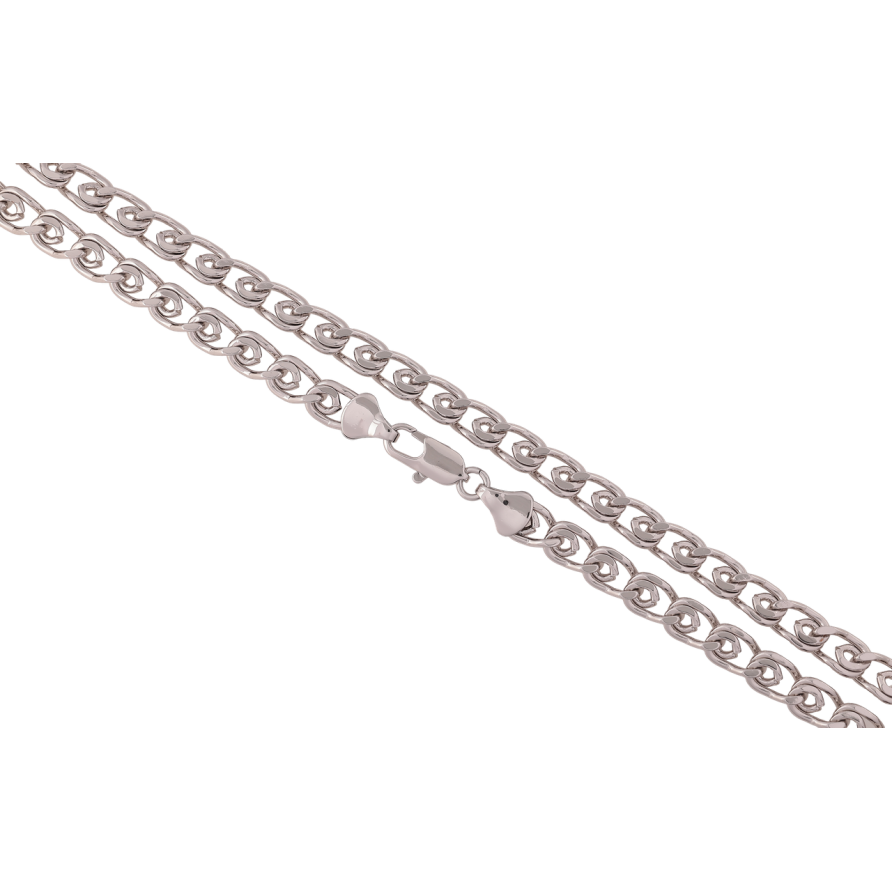 Цепочка Xuping Родий Плетение Лав длина 45см х 6мм фото №1