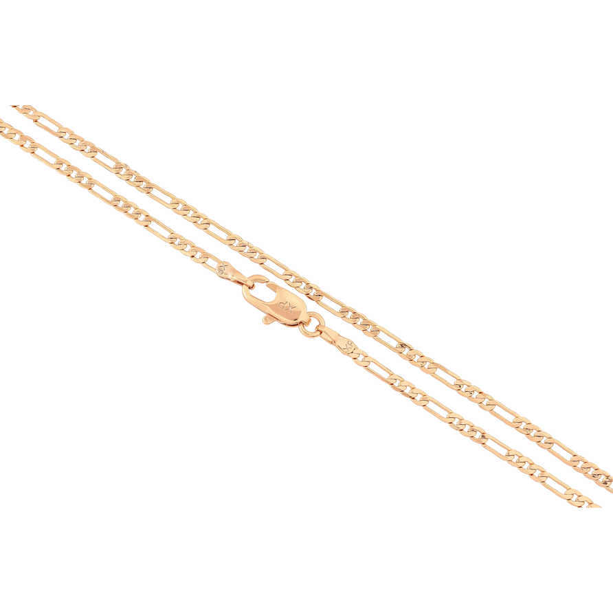 Цепочка Xuping Позолота 18K Плетение Фигаро длинна 49см х 2мм фото №1