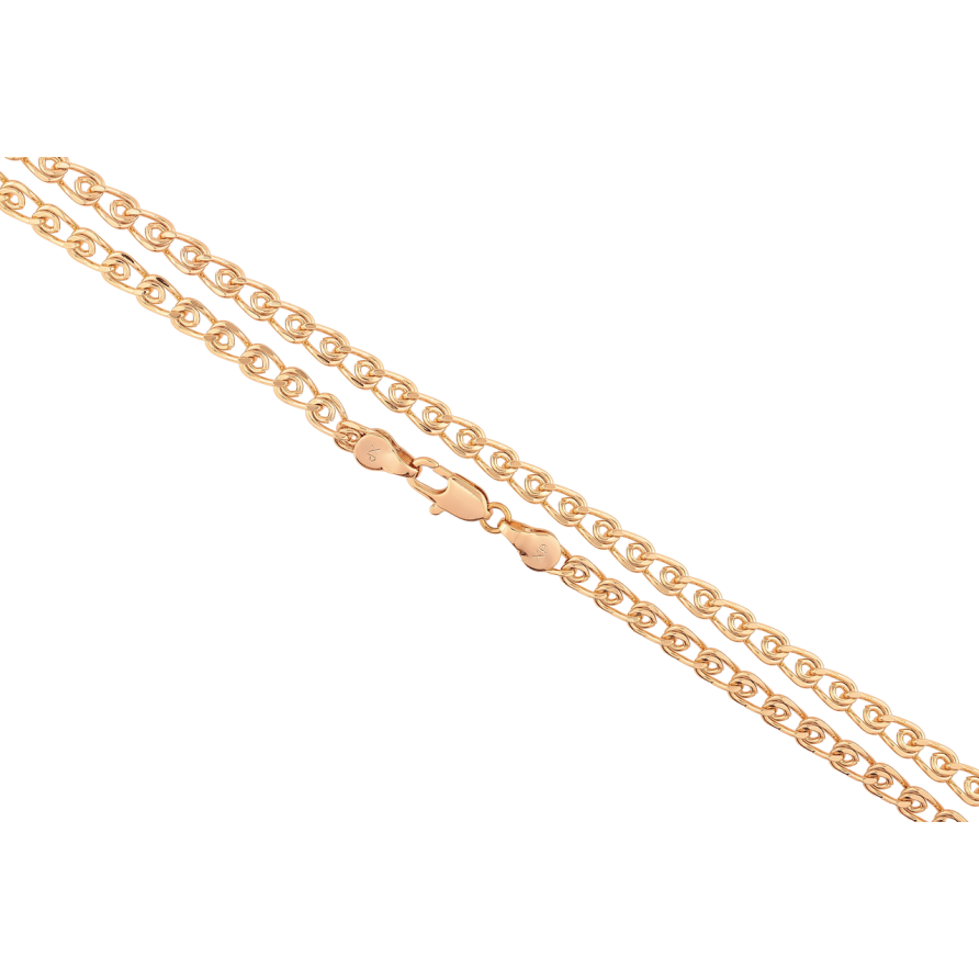 Цепочка Xuping Позолота 18K Плетение Лав длинна 50см х 5мм фото №1 Цепочка Xuping Позолота 18K Плетение Лав длинна 50см х 5мм фото №1