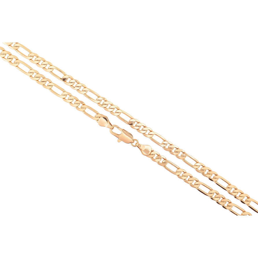 Цепочка Xuping Позолота 18K Плетение Фигаро длинна 49см х 5мм фото №1