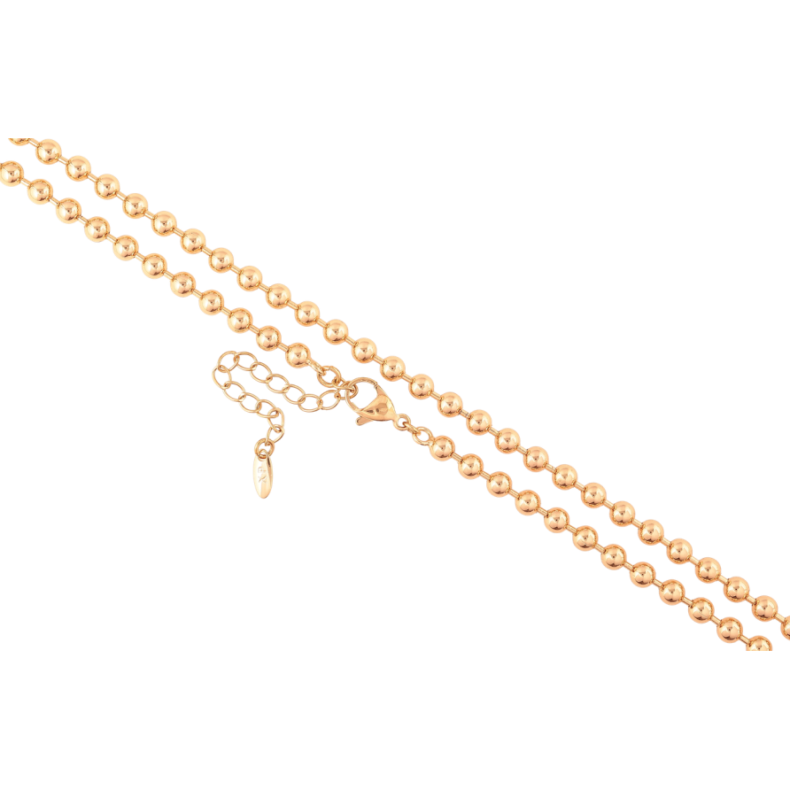 Ланцюжок Xuping Позолота 18K «Плетіння Перлина» довжина 45-50см х 4мм фото №1