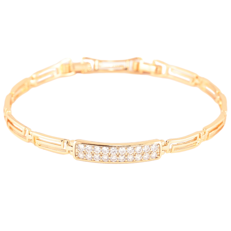 Браслет Xuping Позолота 18K Инкрустация цирконием длинна с доп. замком 17,19.5см х 4мм фото №20 Браслет Xuping Позолота 18K Инкрустация цирконием длинна с доп. замком 17,19.5см х 4мм фото №20