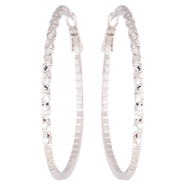 Сережки Xuping Родій кільця (конго) «Декоративний візерунок» ø 5см фото №15 Сережки Xuping Родій кільця (конго) «Декоративний візерунок» ø 5см фото №15