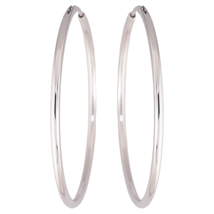 Сережки Xuping Родій кільця (конго) «Класика» ø 4.5см фото №10 Сережки Xuping Родій кільця (конго) «Класика» ø 4.5см фото №10