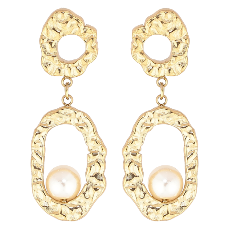 Сережки Xuping TTM Stainless Steel колір 14К пусети «Декоративні підвіски з перлинами» фото №21 Сережки Xuping TTM Stainless Steel колір 14К пусети «Декоративні підвіски з перлинами» фото №21