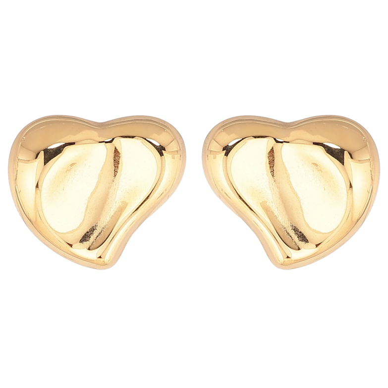 Сережки Xuping TTM Stainless Steel колір 14К пусети «Сердечка» фото №1