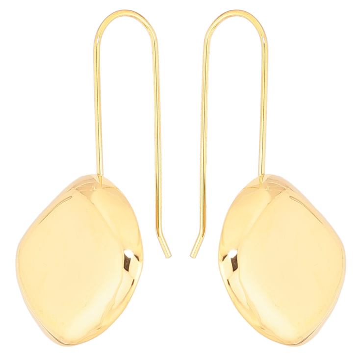 Серьги Xuping TTM Stainless Steel цвет 14К французский замок Ромбы на дужках фото №15 Серьги Xuping TTM Stainless Steel цвет 14К французский замок Ромбы на дужках фото №15