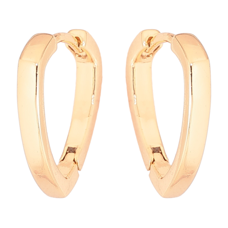 Сережки Xuping Позолота 18K колечка «Трикутні» фото №13 Сережки Xuping Позолота 18K колечка «Трикутні» фото №13