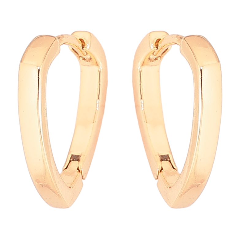 Сережки Xuping Позолота 18K колечка «Трикутні» фото №1