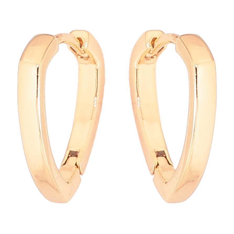 Сережки Xuping Позолота 18K колечка «Трикутні» фото №1