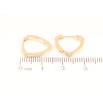 Сережки Xuping Позолота 18K колечка «Трикутні» фото №2