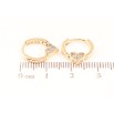 Сережки Xuping Позолота 18K колечка «Сердечка з кристалами» фото №2 Сережки Xuping Позолота 18K колечка «Сердечка з кристалами» фото №2