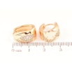 Серьги Xuping Позолота 18K колечки Узор с кристаллами фото №2 Серьги Xuping Позолота 18K колечки Узор с кристаллами фото №2