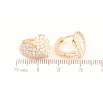 Серьги Xuping Позолота 18K колечки Сердечки с кристаллами и жемчужинами фото №2 Серьги Xuping Позолота 18K колечки Сердечки с кристаллами и жемчужинами фото №2