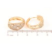 Сережки Xuping Позолота 18K колечка «Інкрустація кристалами» фото №2 Сережки Xuping Позолота 18K колечка «Інкрустація кристалами» фото №2