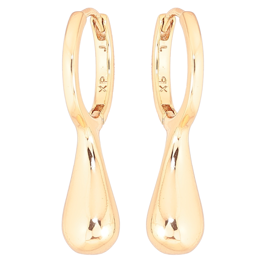 Серьги Xuping Позолота 18K колечки Капельки фото №1