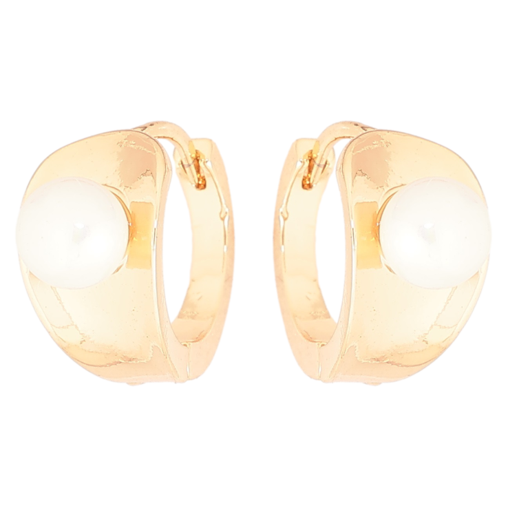 Сережки Xuping Позолота 18K колечка «Візерунок з перлинами» фото №19