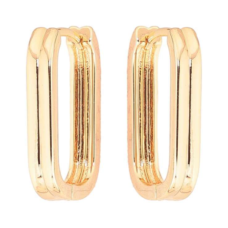 Сережки Xuping Позолота 18K колечка «Декоративний візерунок» фото №7 Сережки Xuping Позолота 18K колечка «Декоративний візерунок» фото №7