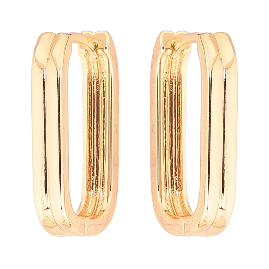 Сережки Xuping Позолота 18K колечка «Декоративний візерунок» фото №1