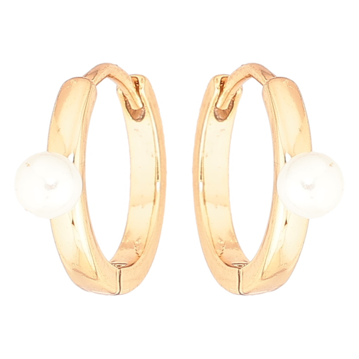 Сережки Xuping Позолота 18K колечка «Візерунок з перлинами» фото №20