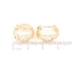 Сережки Xuping Позолота 18K колечка «Декоративний візерунок з кристалами» фото №2