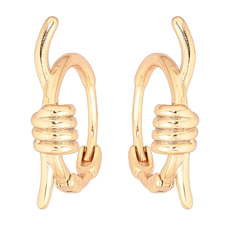 Сережки Xuping Позолота 18K колечка «Вузол» фото №14