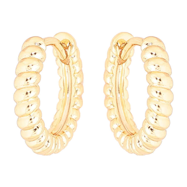 Сережки Xuping Позолота 18K колечка «Декоративний візерунок» фото №11