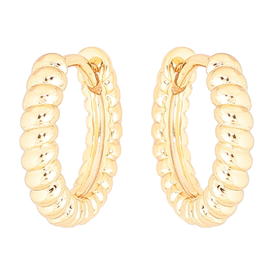 Сережки Xuping Позолота 18K колечка «Декоративний візерунок» фото №1