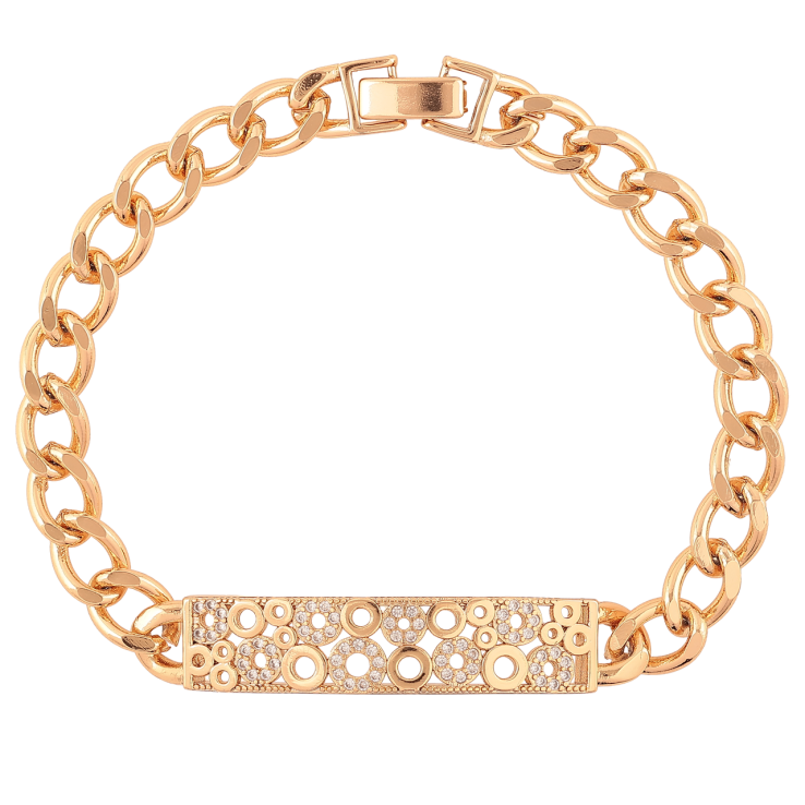 Браслет Xuping Позолота 18K Цепочка Панцирная с декоративной вставкой длина 20см х 7-9мм фото №17 Браслет Xuping Позолота 18K Цепочка Панцирная с декоративной вставкой длина 20см х 7-9мм фото №17