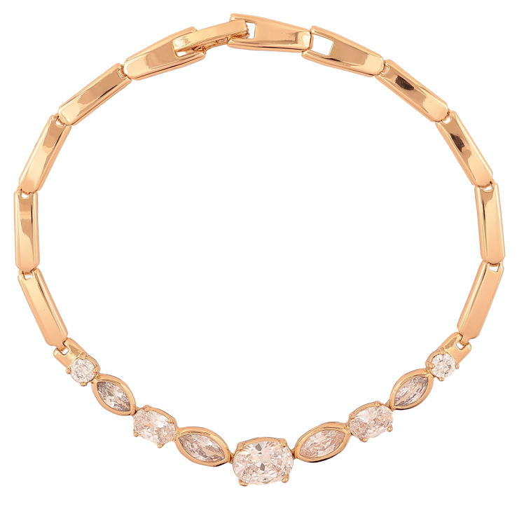 Браслет Xuping Позолота 18K «Кришталева доріжка» довжина 19см х 3-6мм фото №17 Браслет Xuping Позолота 18K «Кришталева доріжка» довжина 19см х 3-6мм фото №17