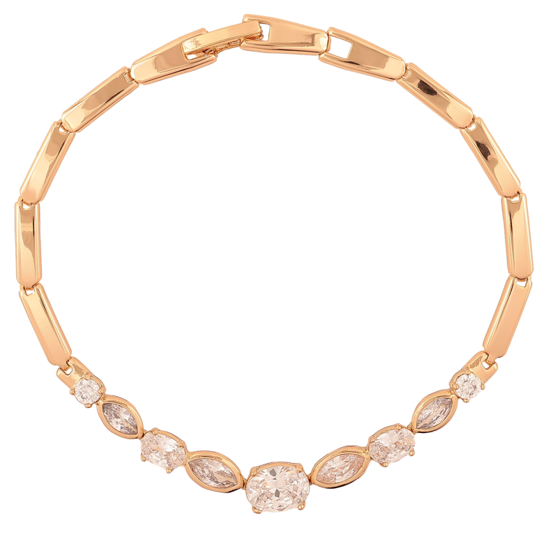 Браслет Xuping Позолота 18K Кристальная дорожка длина 19см х 3-6мм фото №1 Браслет Xuping Позолота 18K Кристальная дорожка длина 19см х 3-6мм фото №1