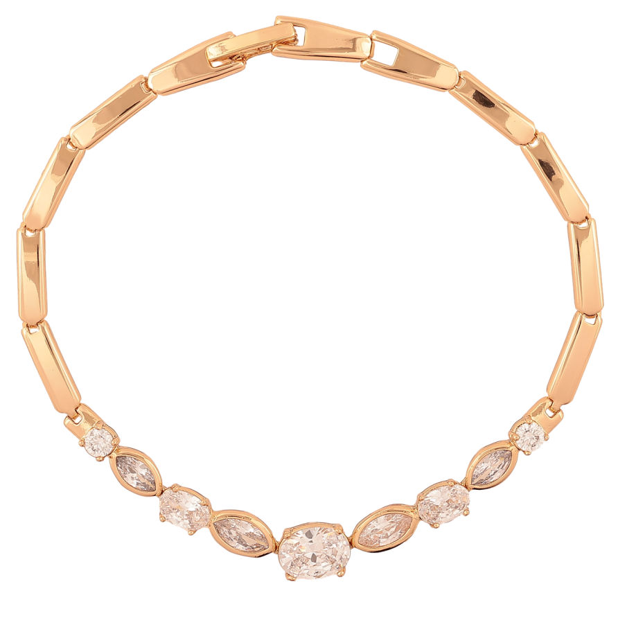 Браслет Xuping Позолота 18K Кристальная дорожка длина 19см х 3-6мм фото №1 Браслет Xuping Позолота 18K Кристальная дорожка длина 19см х 3-6мм фото №1