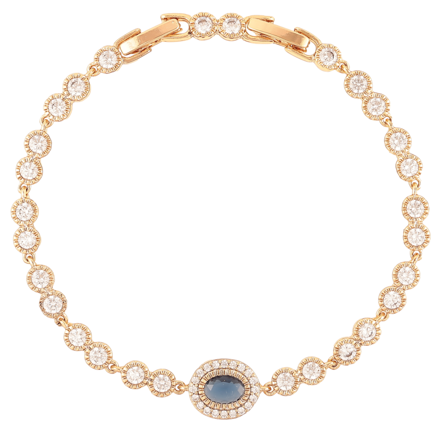 Браслет Xuping Позолота 18K Инкрустация кристаллами длина с доп.замком 17.5,19.5см х 4-9мм фото №1 Браслет Xuping Позолота 18K Инкрустация кристаллами длина с доп.замком 17.5,19.5см х 4-9мм фото №1