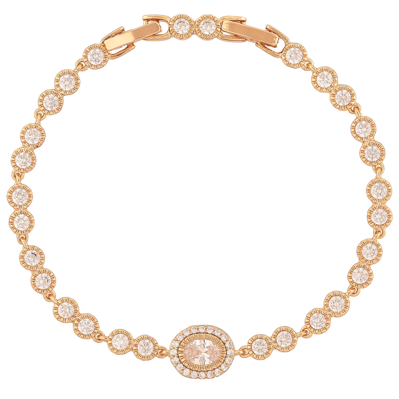 Браслет Xuping Позолота 18K Инкрустация кристаллами длина с доп.замком 17.5,19.5см х 4-9мм фото №2 Браслет Xuping Позолота 18K Инкрустация кристаллами длина с доп.замком 17.5,19.5см х 4-9мм фото №2