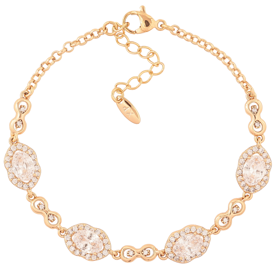 Браслет Xuping Позолота 18K Узор с кристаллами длина с доп.цепочкой 17-20см х 2-8мм фото №1 Браслет Xuping Позолота 18K Узор с кристаллами длина с доп.цепочкой 17-20см х 2-8мм фото №1