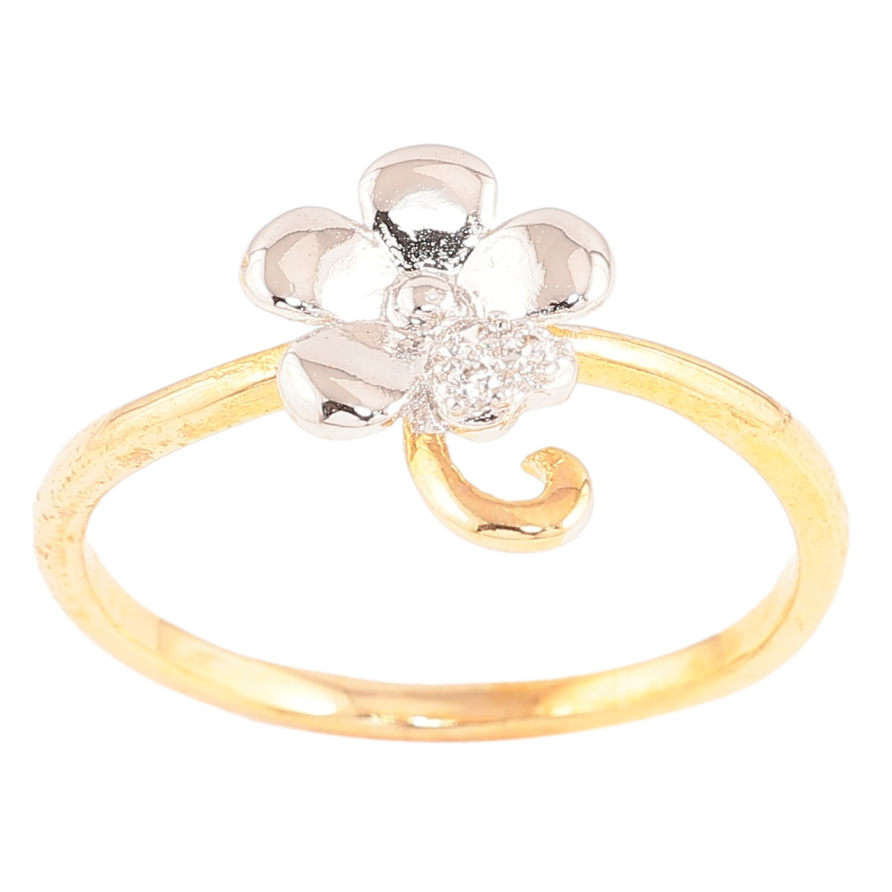 Каблучка Xuping Позолота + Родій «Квітка» фото №1