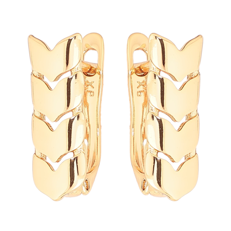 Серьги Xuping Позолота 18K английский замок Колоски фото №19