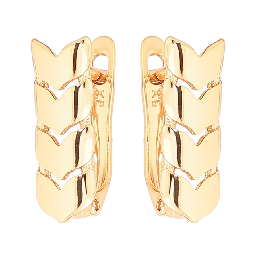 Серьги Xuping Позолота 18K английский замок Колоски фото №1 Серьги Xuping Позолота 18K английский замок Колоски фото №1