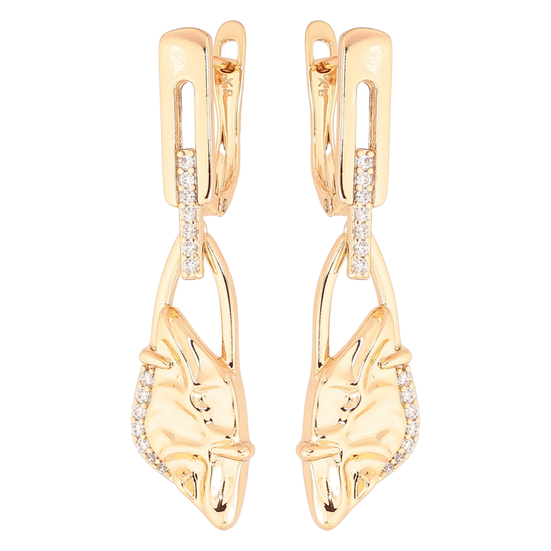 Серьги Xuping Позолота 18K английский замок Декоративные подвески фото №1