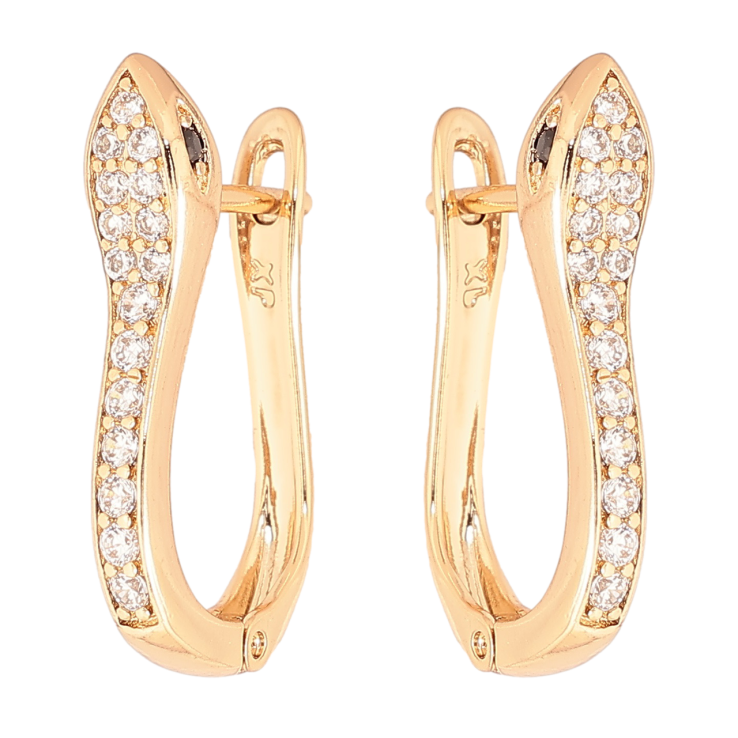 Серьги Xuping Позолота 18K английский замок Змеи фото №24 Серьги Xuping Позолота 18K английский замок Змеи фото №24