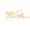 Серьги Xuping Позолота 18K английский замок Кристальные цветочки фото №2
