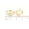 Серьги Xuping Позолота 18K английский замок Овалы с кристаллами фото №2 Серьги Xuping Позолота 18K английский замок Овалы с кристаллами фото №2