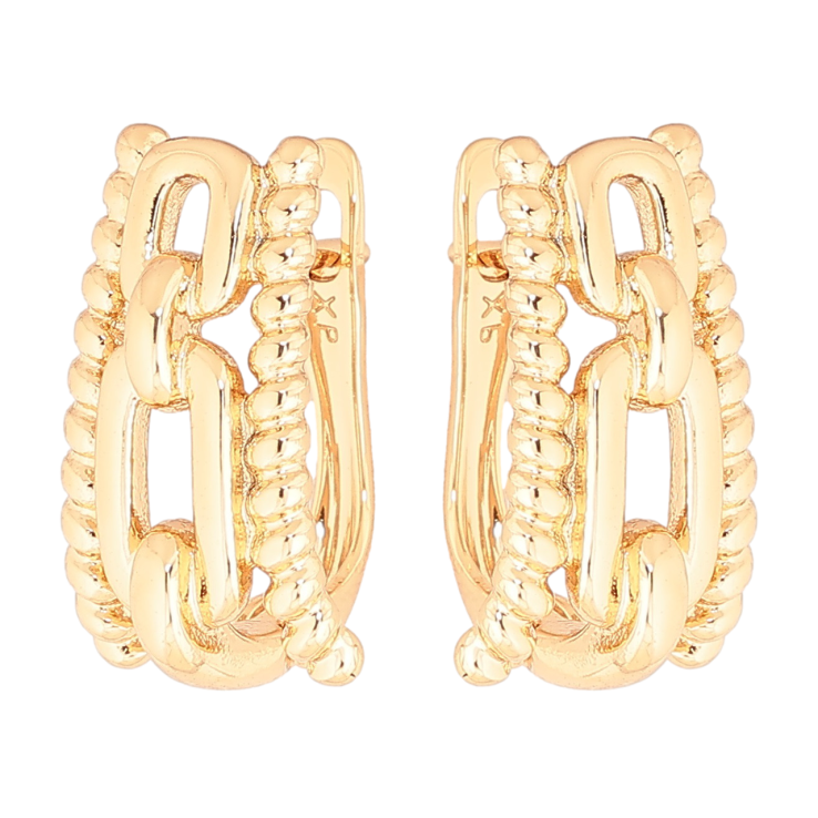 Серьги Xuping Позолота 18K английский замок Декоративный узор фото №16