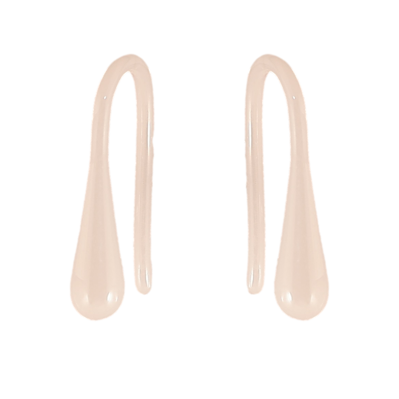 Серьги Xuping TTM Stainless Steel керамика французский замок Белые капельки фото №1 Серьги Xuping TTM Stainless Steel керамика французский замок Белые капельки фото №1