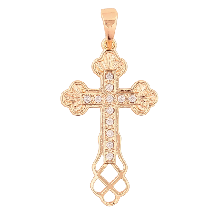 Кулон Xuping M&L Цвет 18K Крест с узором кристаллами для цепочки до 6мм фото №17 Кулон Xuping M&L Цвет 18K Крест с узором кристаллами для цепочки до 6мм фото №17