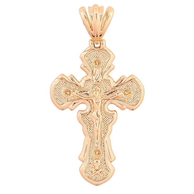 Кулон Xuping M&L Колір 18K «Хрест з Розп'яттям» для ланцюжка до 4мм фото №3