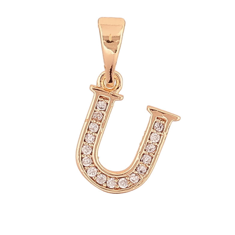 Кулон Xuping M&L Колір 18K Літера U для ланцюжка до 5мм фото №2